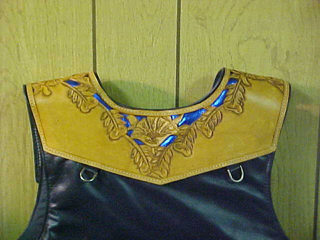Bull Riding Chaps and Protective Vest Set