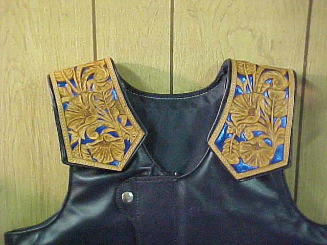Bull Riding Chaps and Protective Vest Set